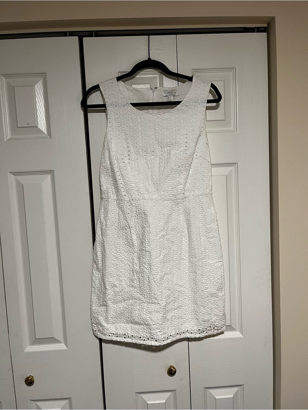 Forever 21 White Eyelet Mini Dress